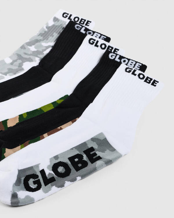 Globe Malcom Crew Socks 5 Pack for Mens