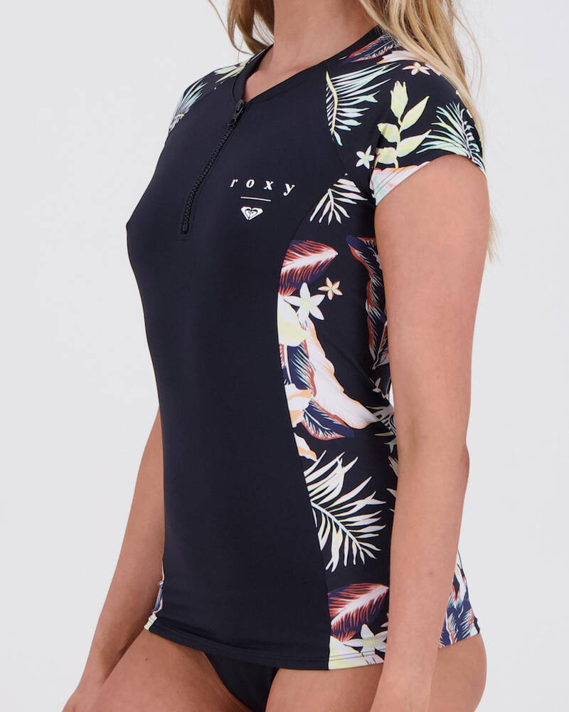 Roxy Beach Classics Cap Sleeve Rash Vest for Womens