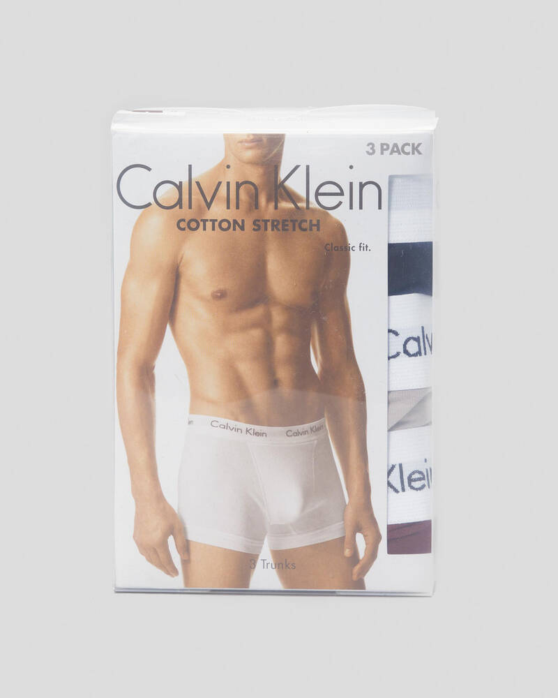 Calvin Klein Cotton Stretch Trunk 3 Pack for Mens