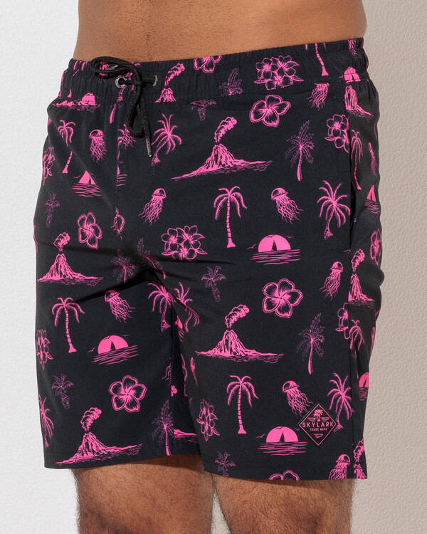 Skylark Lean Back Elastic Waist Shorts for Mens
