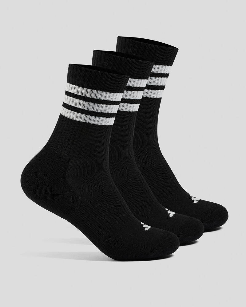 adidas Kids' 3S C CRW 3 Pack Socks for Unisex