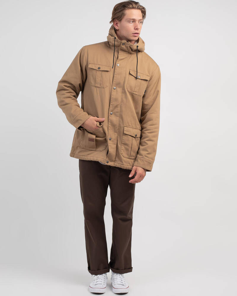 Rusty Charlie Parka Hooded Jacket for Mens