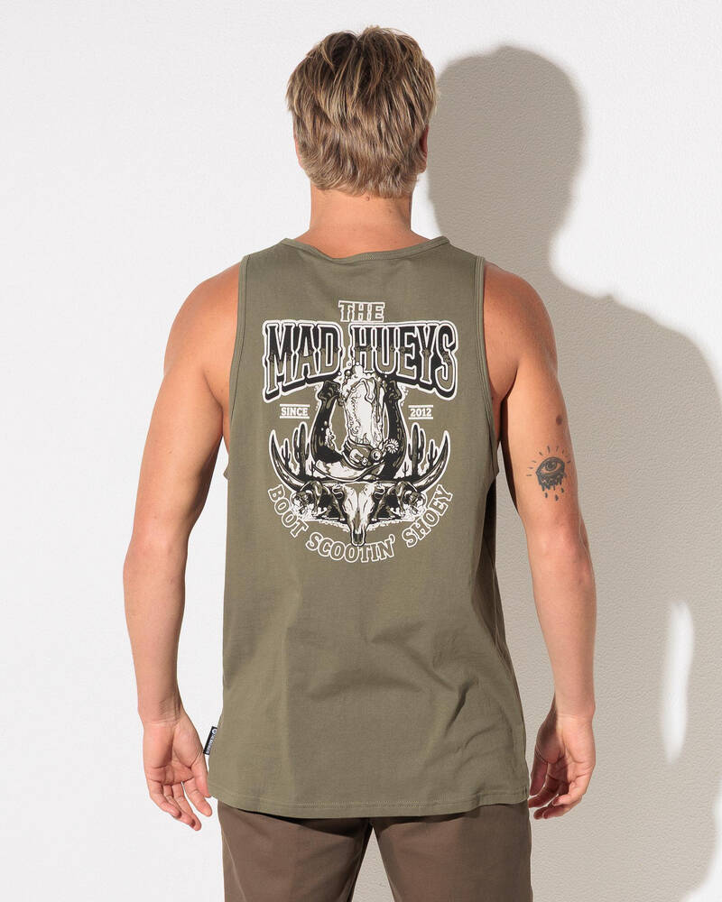 The Mad Hueys Scootin Shoey Singlet Tank for Mens