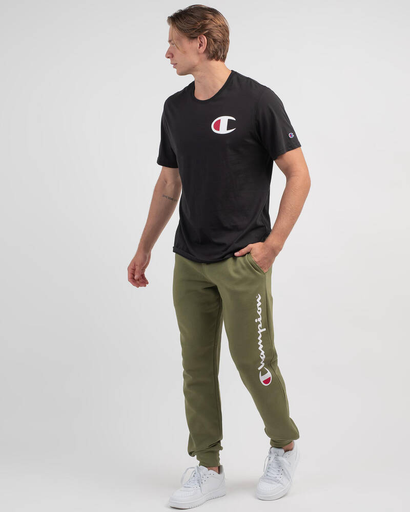 Champion Mens' Logo Cuff Track Pants for Mens
