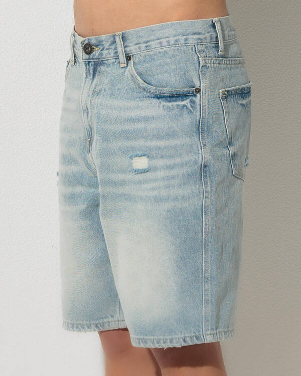Lucid Rinse Denim Walk Shorts for Mens