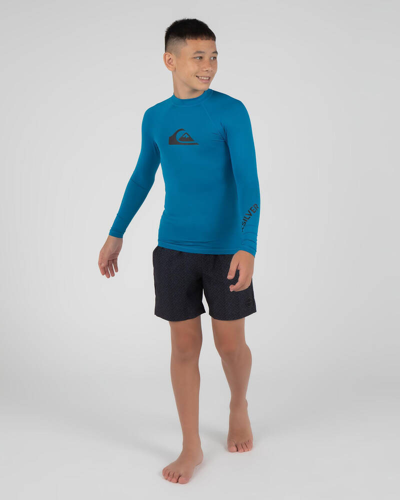Quiksilver Boys' All Time Long Sleeve Rash Vest for Mens