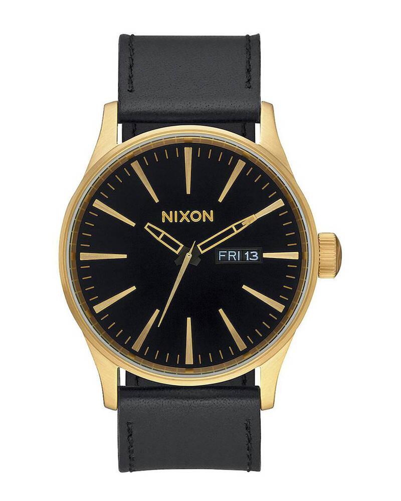 Nixon Sentry Chrono Leather Watch for Mens