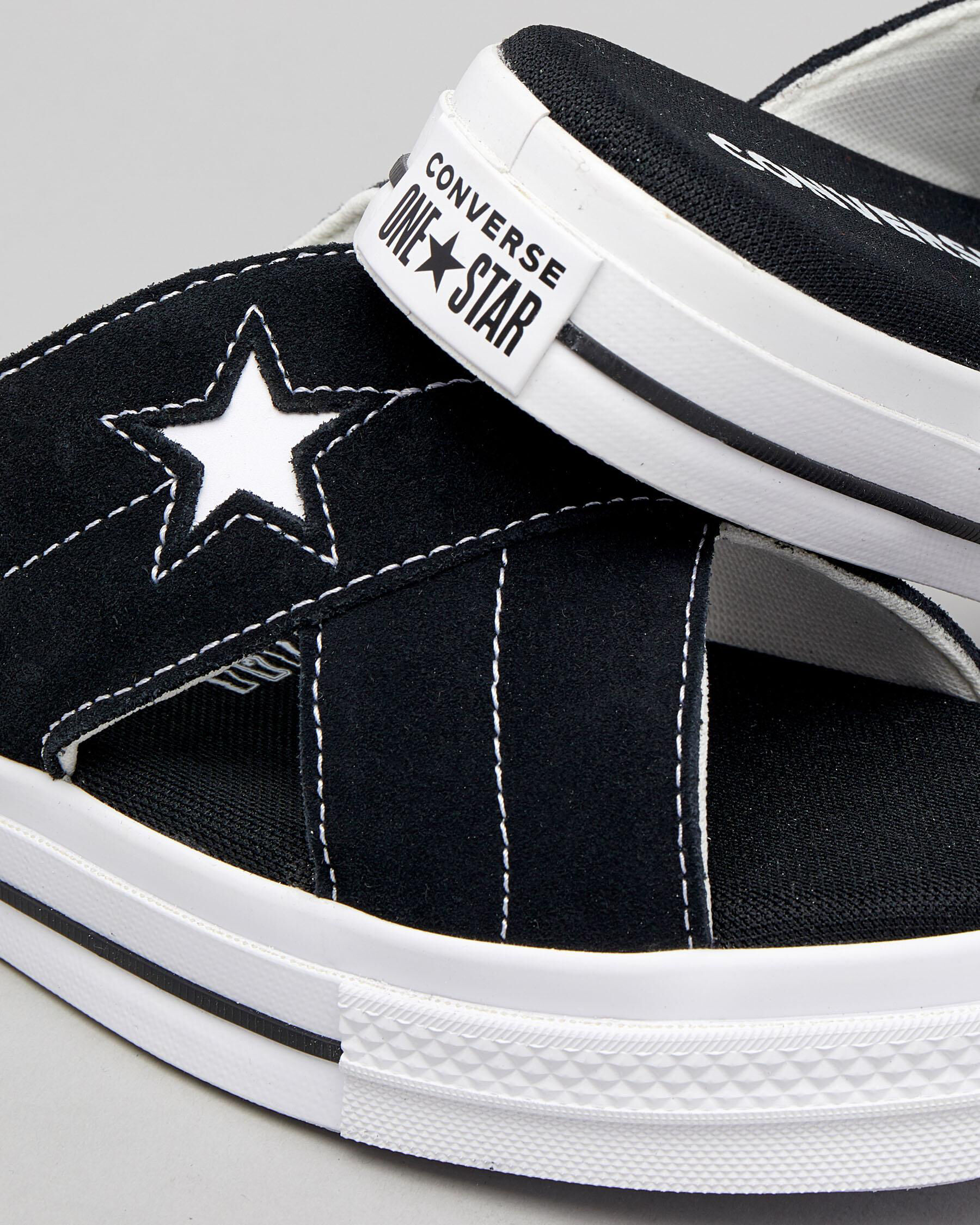 Converse One Star Slide Sandals In Black/white - FREE* Shipping