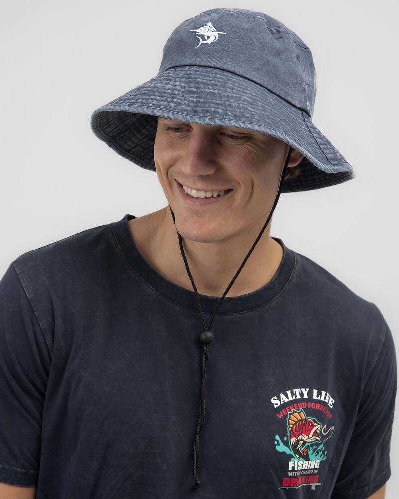Salty Life Aquatic Wide Brim Hat for Mens