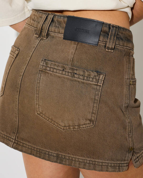 Thrills Ramona Mid Rise Micro Skirt for Womens