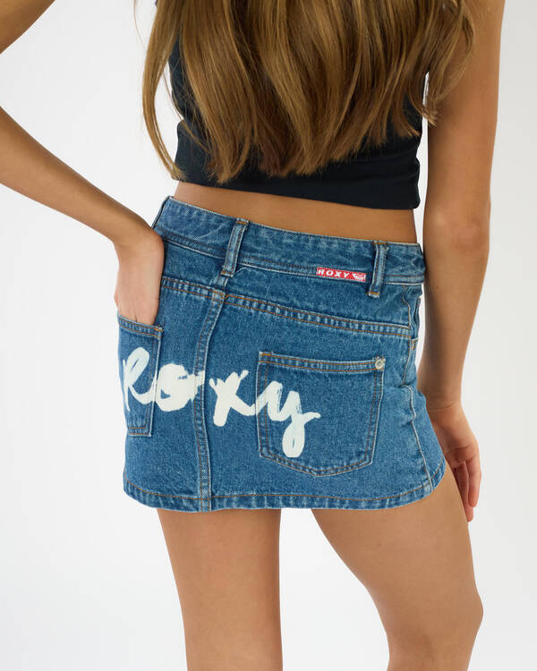 Roxy Girls' Backslider Denim Skirt for Womens
