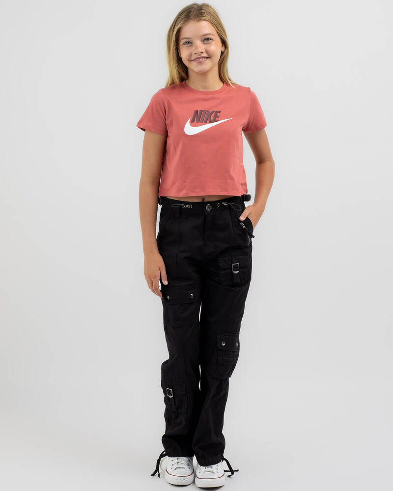 Nike Girls' Futura Cropped T-Shirt for Womens