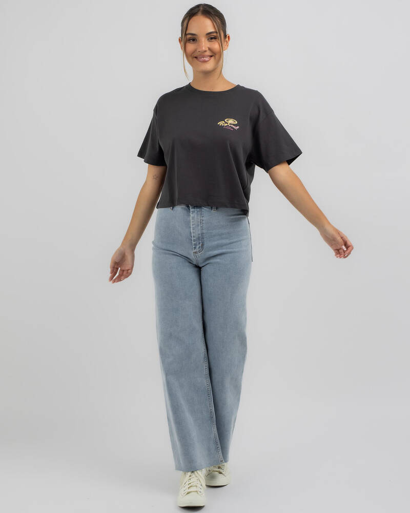 Rip Curl Rolling Curl Crop T-Shirt for Womens