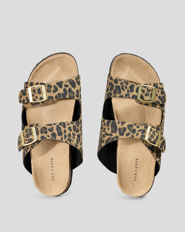 Ava And Ever Cortina Leo Slide Sandals for Womens