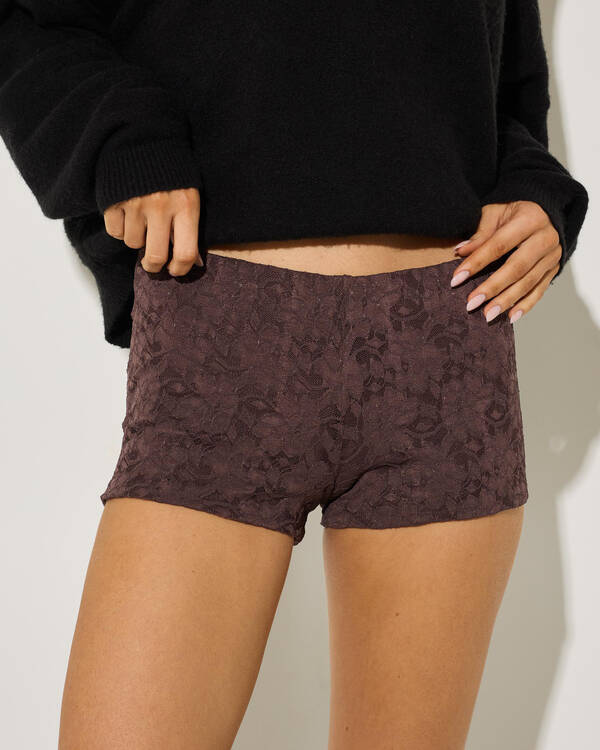Meli French Lace Micro Shorts