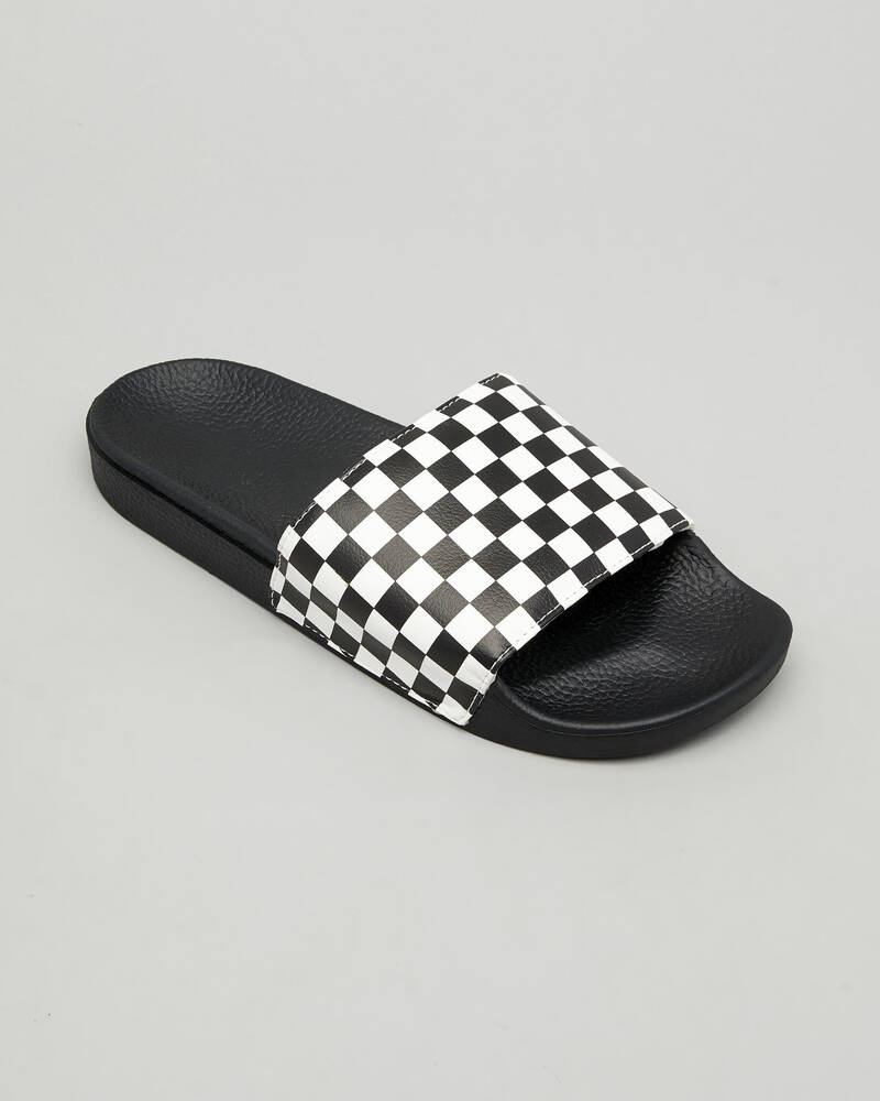 Vans MN Slide On Check Slides for Mens