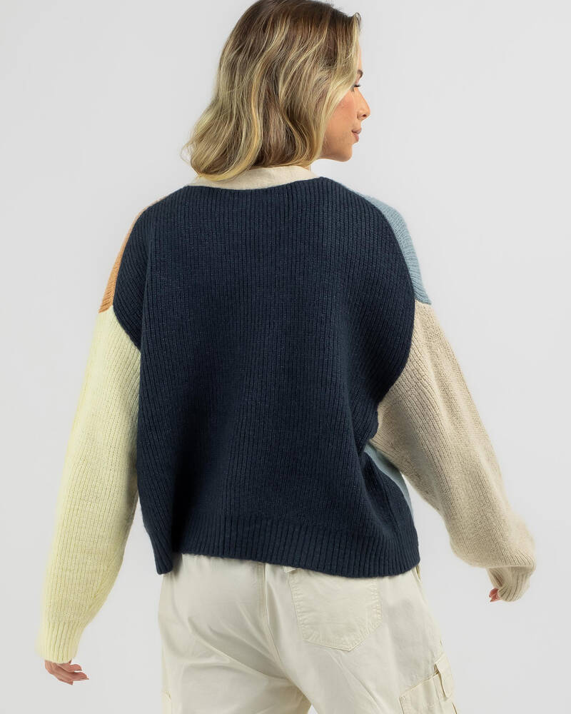Rip Curl Block Party Knit Cardigan for Womens