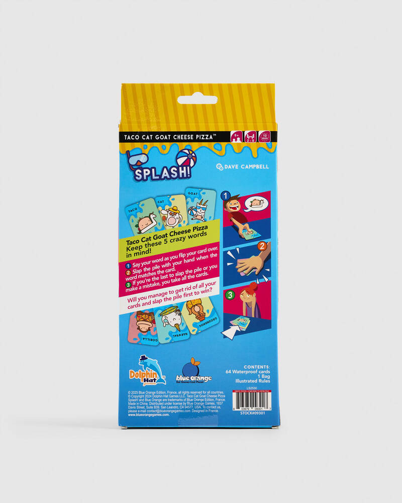 Get It Now Taco Cat Goat Cheese Pizza Splash Card Game for Unisex
