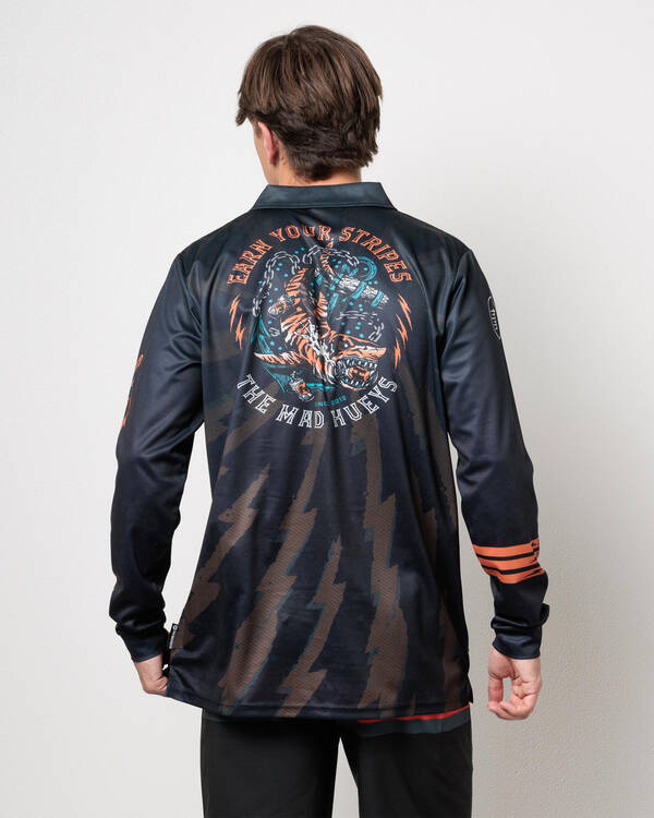 The Mad Hueys Earn Stripes Fishing Shirt for Mens