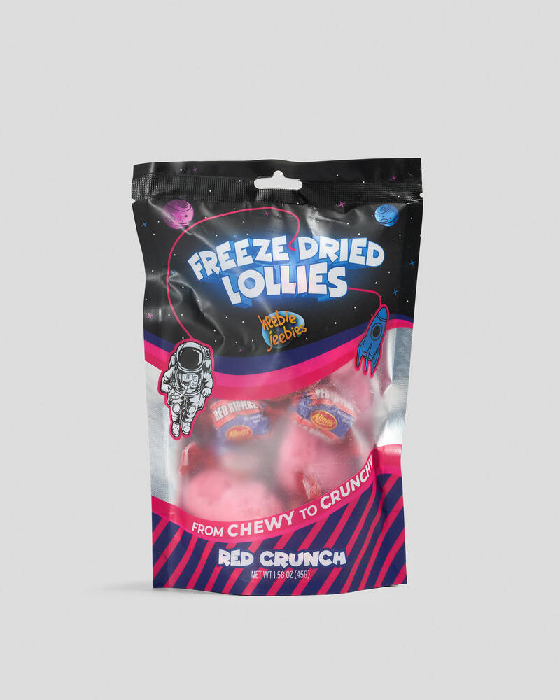 Heebie Jeebies Large Red Rippers Freeze Dried Lollies for Unisex