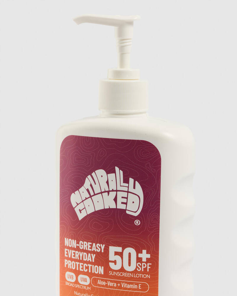 Naturally Cooked SPF 50+ 500mL Sunscreen Lotion for Unisex