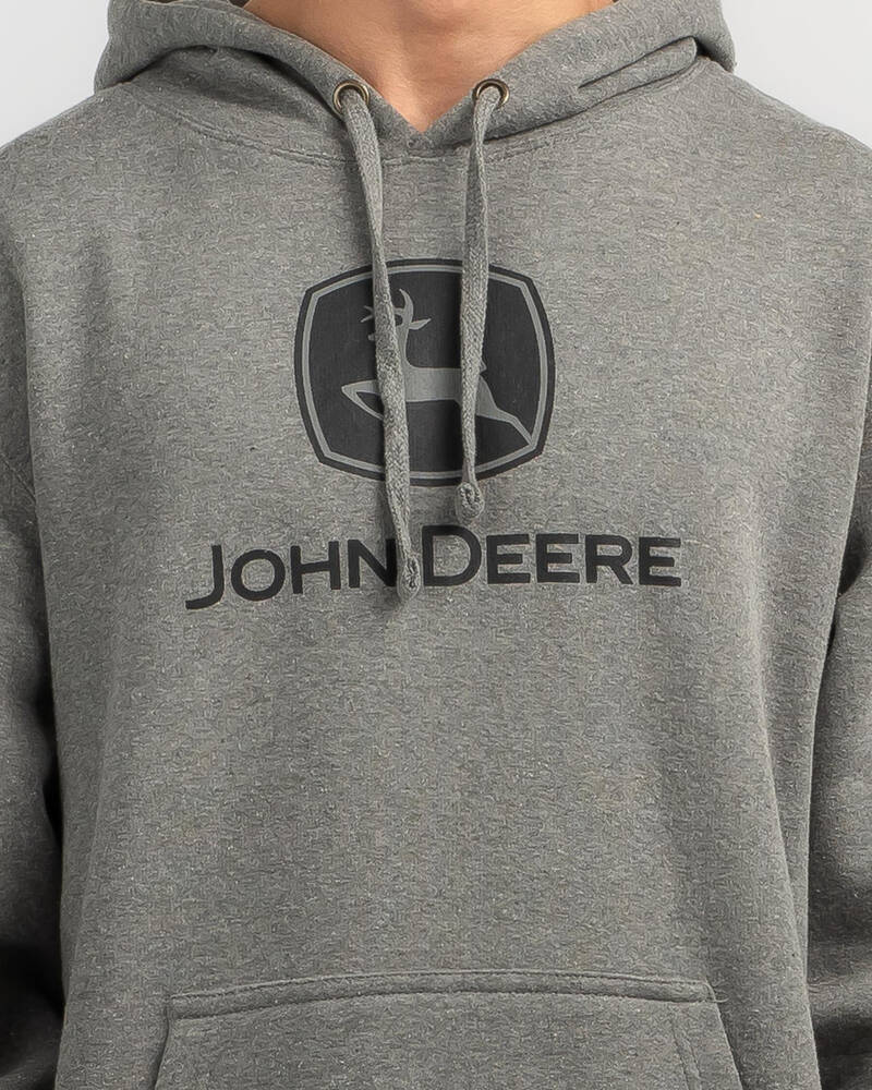 John Deere Logo Fleece Hoodie for Mens