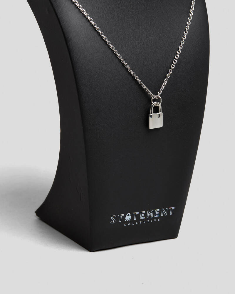 Statement Collective Mini Padlock Necklace for Mens