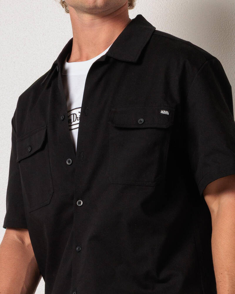 Von Dutch OG Button Up Short Sleeve Shirt for Mens
