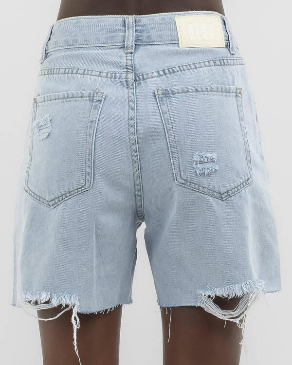 DESU Maeve Boyfriend Denim Shorts for Womens