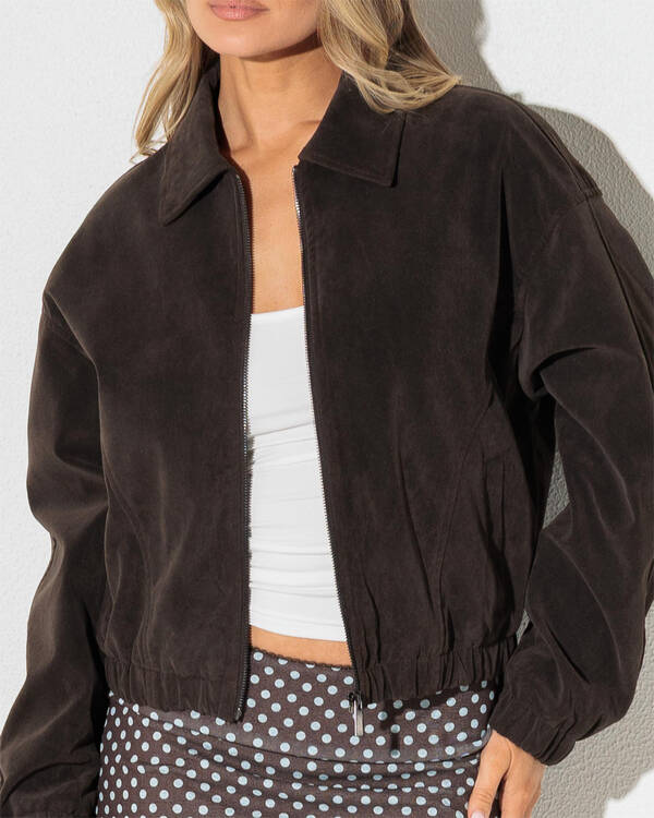 Ava And Ever Halie Faux Suede Jacket for Womens