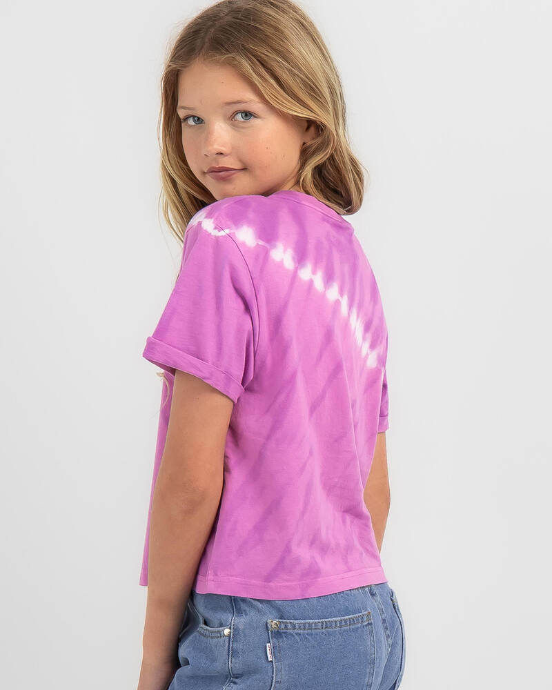 Santa Cruz Girls' Scattered Strip Front T-Shirt for Womens