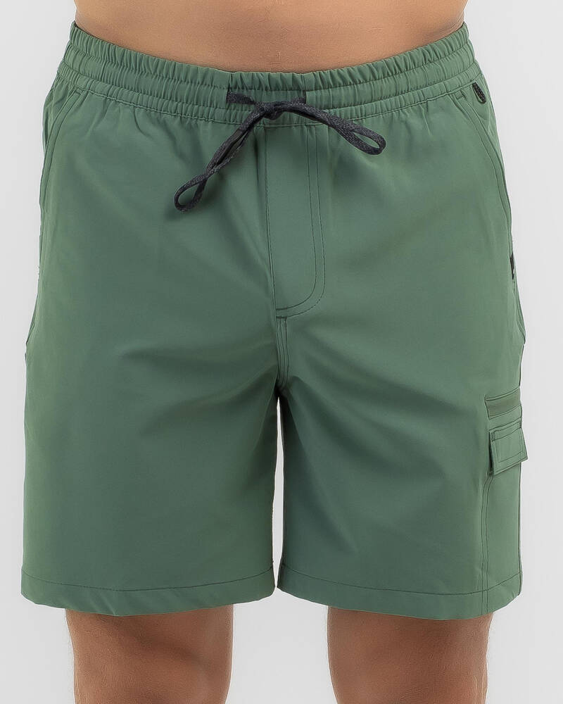 Quiksilver Taxer Cargo Amphibian Elastic Waist Shorts for Mens