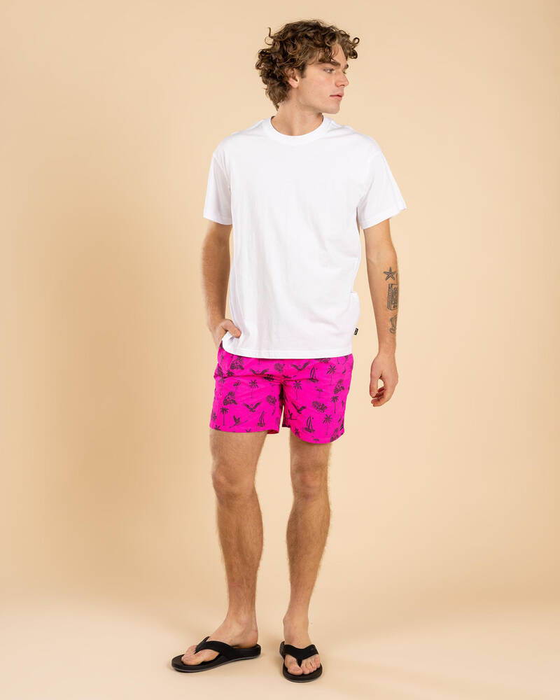 Lucid Glee Elastic Waist Shorts for Mens