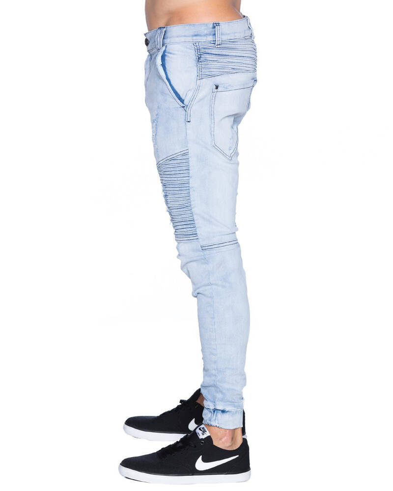 Nena & Pasadena Destroyer Elastic Ankle Jeans for Mens