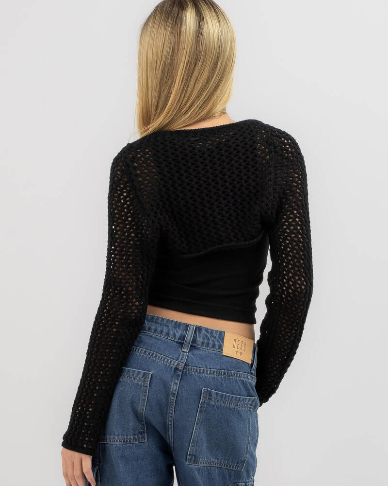 Ava And Ever Girls' Spring Fling Crochet Bolero for Womens