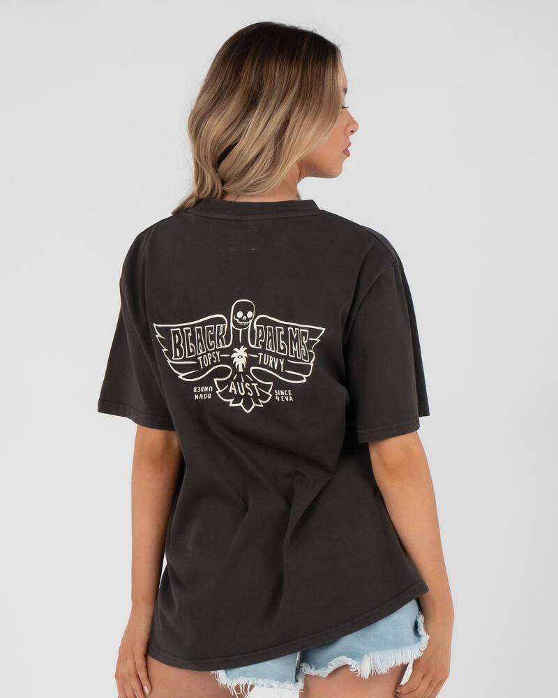 Black Palms The Oversized T-Shirt for Womens