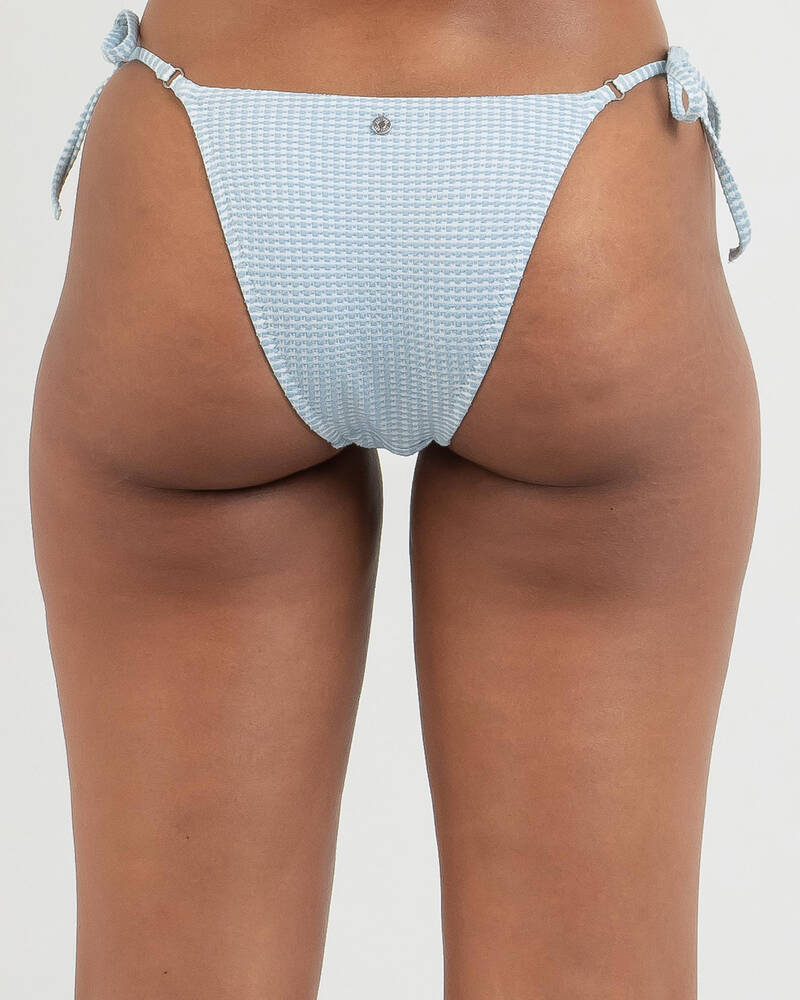 Rhythm Maisy Check Tie Side Itsy Bikini Bottom for Womens