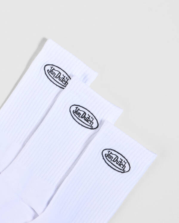 Von Dutch Oval Crew Sock 3 Pack for Mens