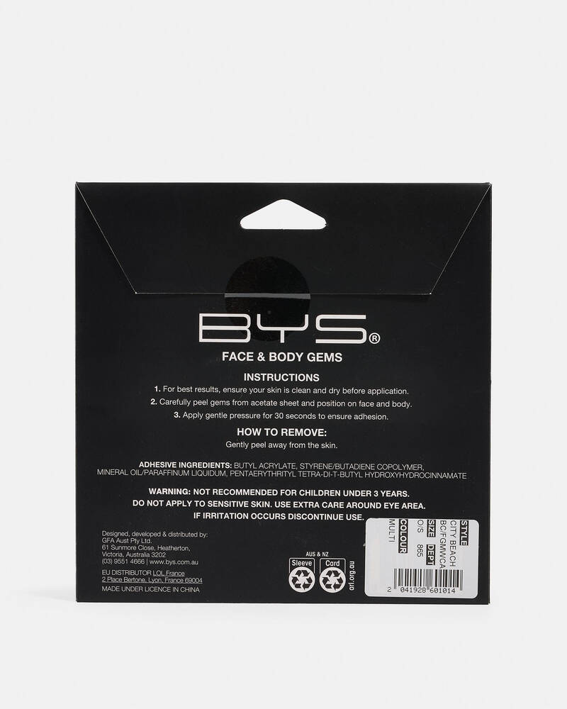 BYS Face And Body Gems for Womens