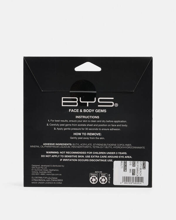 BYS Face And Body Gems for Womens