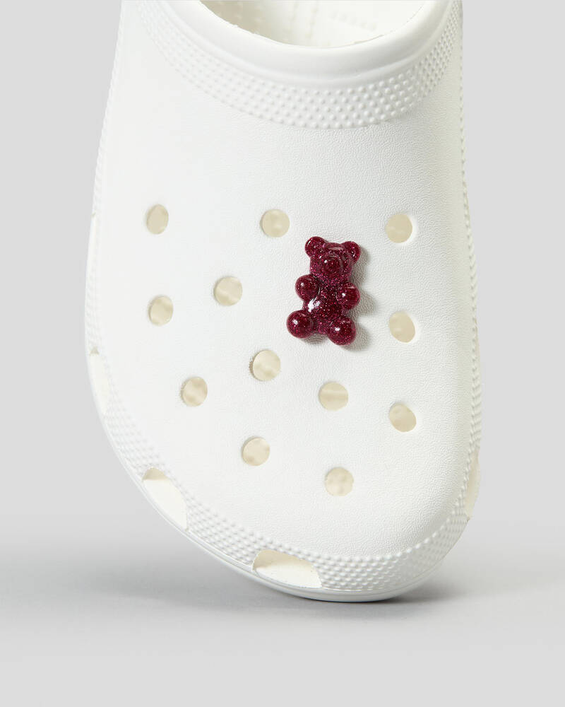 Crocs Glitter Pink Candy Bear Jibbitz for Unisex