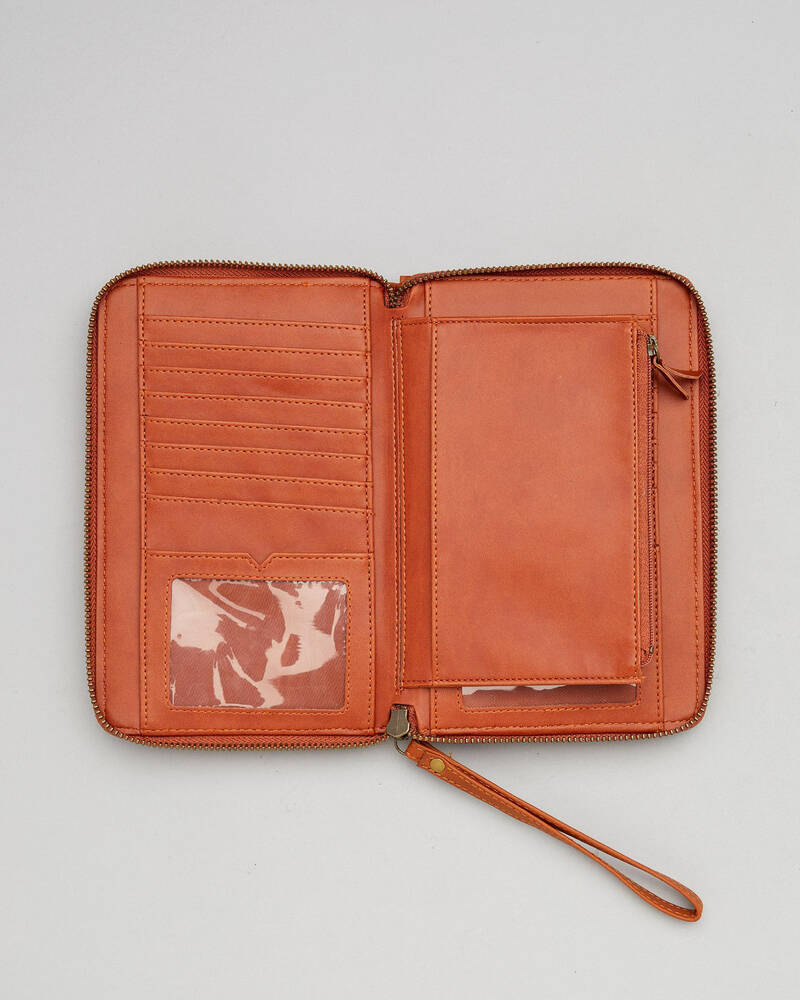 Volcom Kaleidostone Leather Wallet for Womens