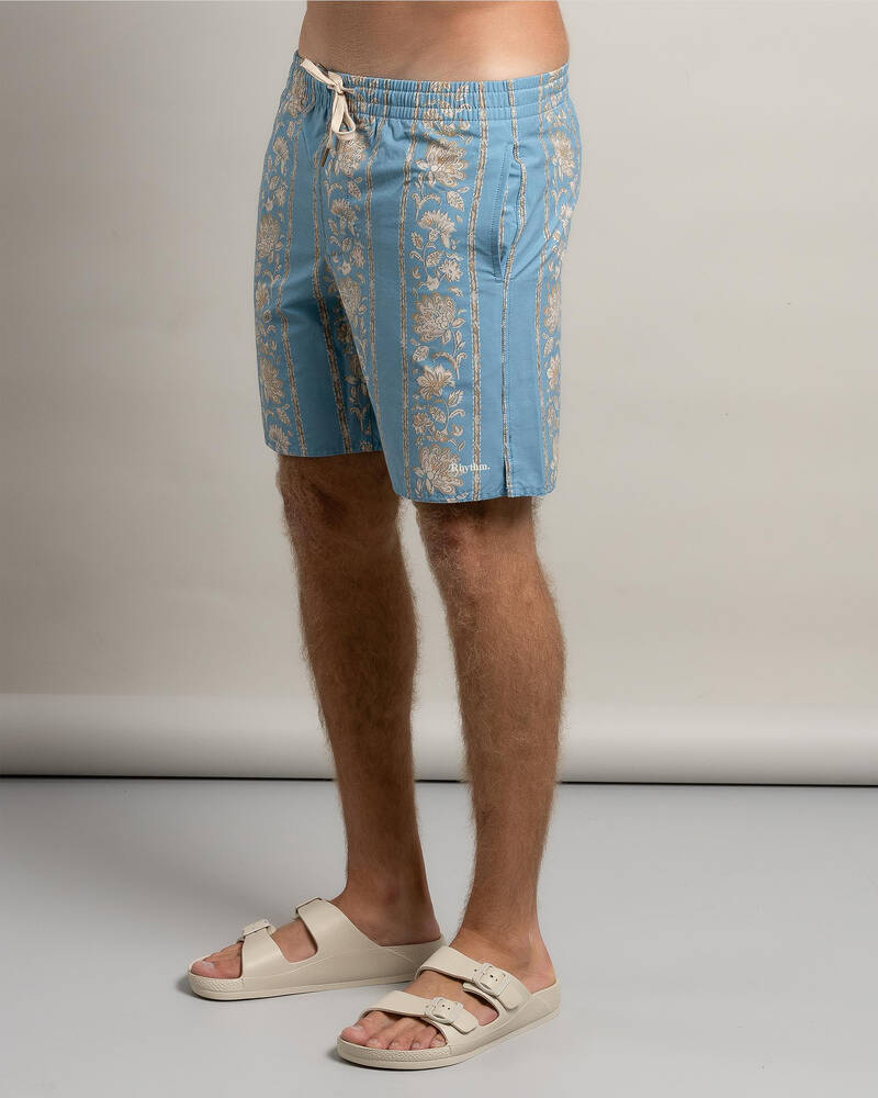Rhythm Paisley Stripe Beach Shorts for Mens