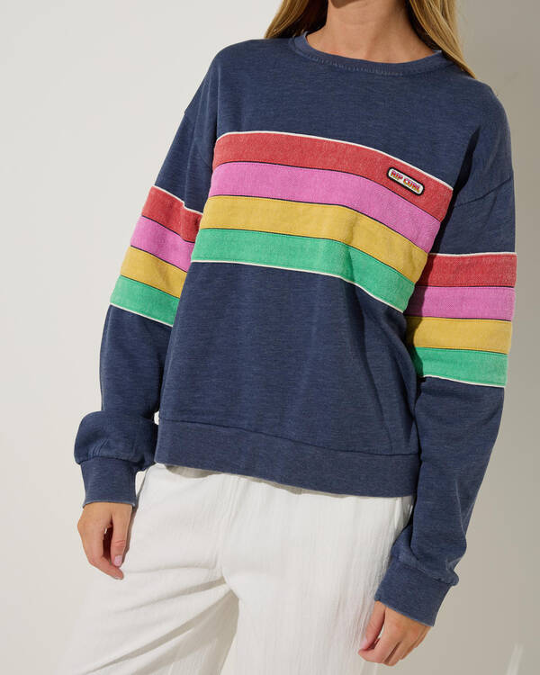 Rip Curl Surf Revival Relaxed Crewneck Sweatshirt for Womens