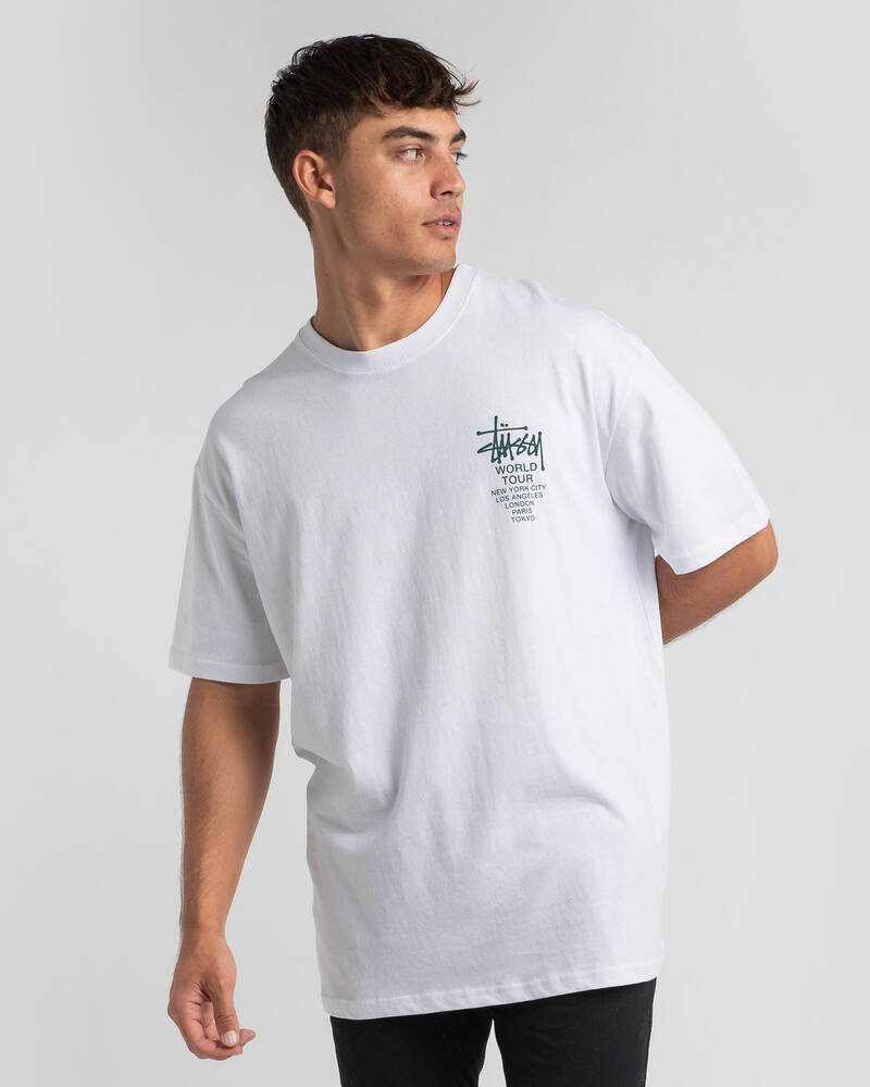 Stussy World Tour T-Shirt for Mens