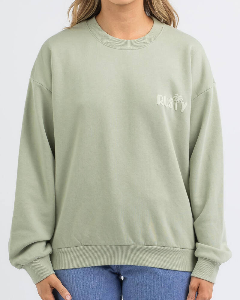 Rusty Palm Crewneck Sweatshirt for Womens