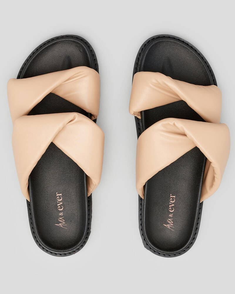 Ava And Ever Monaco Slide Sandals for Womens