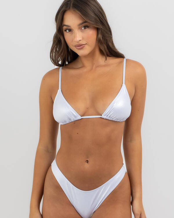 Topanga Minnie Iridescent Triangle Bikini Top for Womens