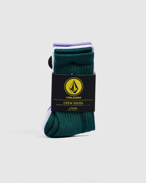 Volcom Kids' Full Stone Socks 3 Pack for Unisex