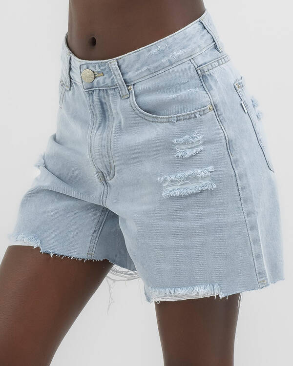 DESU Maeve Boyfriend Denim Shorts for Womens